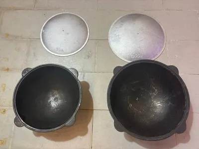 Traditional cast iron Uzbek kazan (16 L and 22 L) — 2/2
