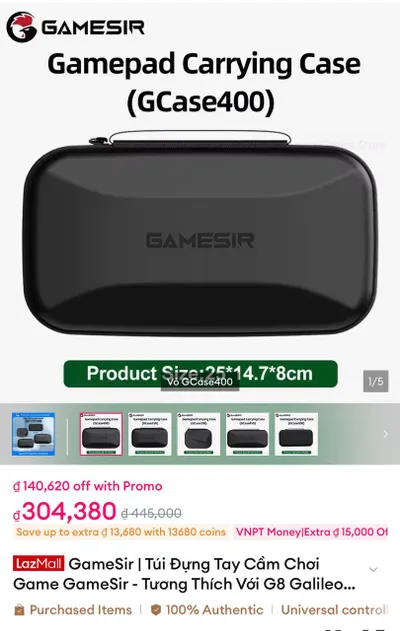 GameSir G8+ MFi 게임패드 케이스 포함 판매, 1,500,000 VND — 7/8