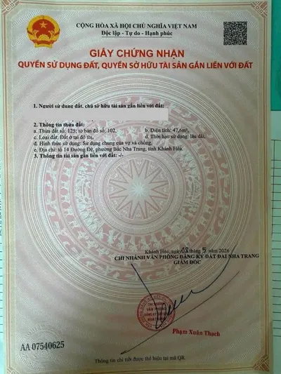 Bán lô đất tại Hòn Xến, Bắc Nha Trang, 47,6 m², 2,1 tỷ đồng — 2/3