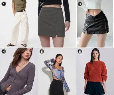 Bundle of 6 Korean & Designer Clothing Items (S–M Sizes)