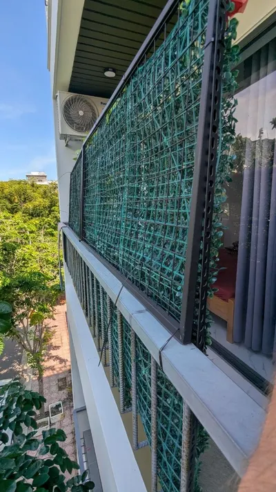 Artificial greenery balcony screen, 2.4x1.2 m — 2/2