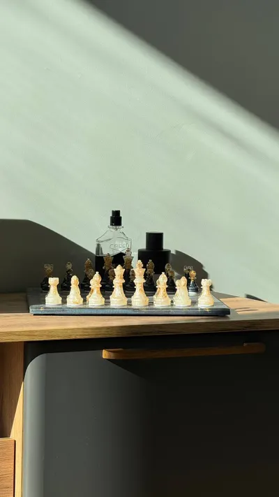 Handmade Epoxy Resin Chess Set – Custom Order