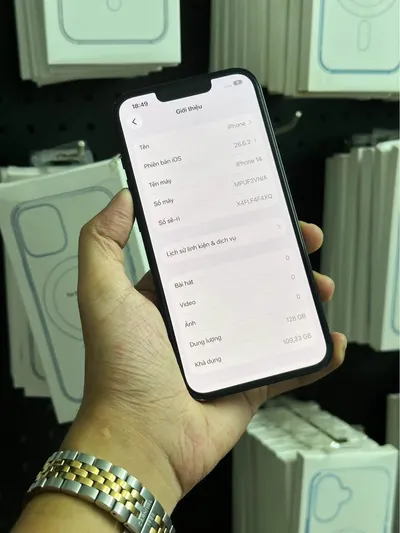 iPhone 14 Black 128GB, battery 91%, Nha Trang — 4/9