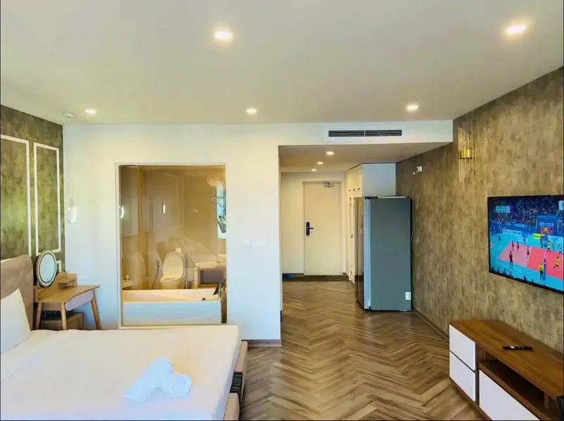 Căn hộ studio tại Gold Coast, tầng 28, view biển, 22 triệu VND/tháng — 8/10