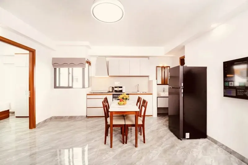 2-bedroom furnished apartment for rent, North Nha Trang, 55m² — 6/10