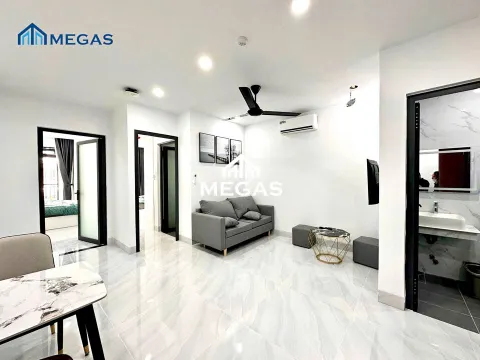 2-bedroom apartment with balcony for rent near VCN Phuoc Hai, 17.5M VND/month