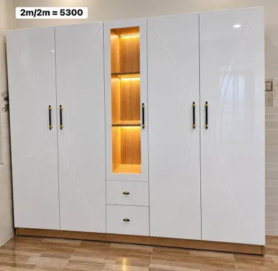 Quick-sale 3-piece bedroom set (bed, wardrobe, dressing table), 9,999k VND, installation included — 3/4