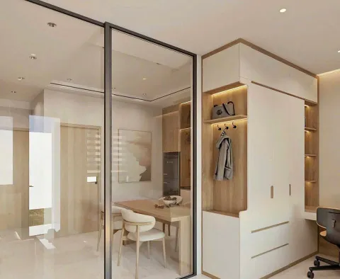 1-bedroom apartment for rent on Thích Quảng Đức street, 12M VND/month