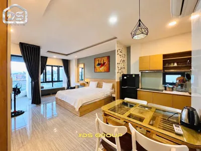 40 m² furnished apartment for rent in central Nha Trang, Vân Đồn street — 3/9