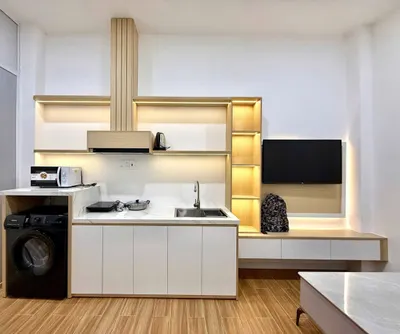1-bedroom furnished apartment on Nguyen Thien Thuat street, 10M VND/month