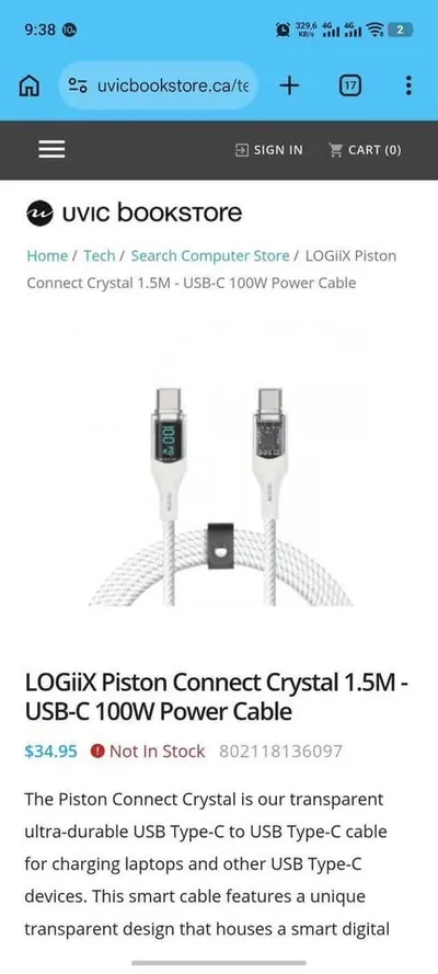 Logiix Piston 1.5m 100W USB-C charging cable — 4/4