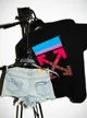 Clothing lot: Off White tee + shorts, Chrome Hearts tee + shorts, bodysuit + skirt (XS-S)