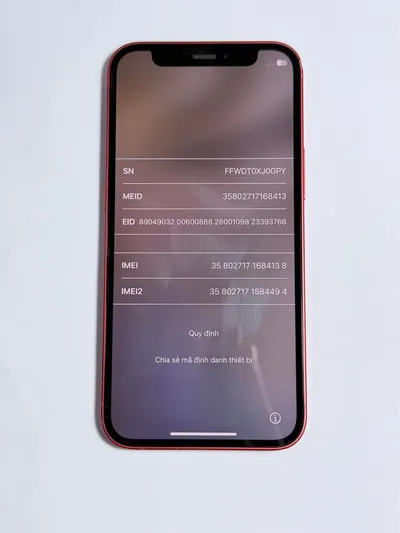 Apple iPhone 12 mini 128GB (red), 85% condition — 9/9