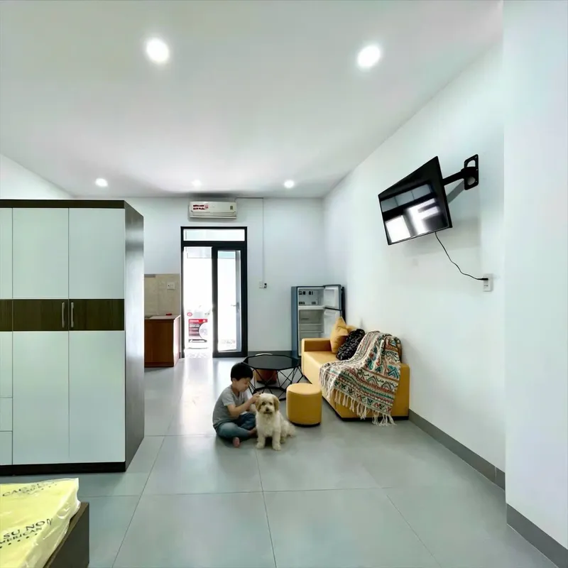 Studio for rent on 1st floor, Hà Quang 1 complex, Phước Hải, pet-friendly, 7M VND/month — 2/5