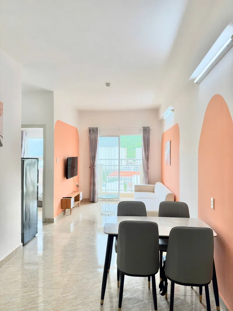 2-bedroom apartment for rent, Hoàng Quân, Vĩnh Hòa, 13M VND/month