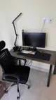 Desk, chair, lamp and MSI MAG FORGE 320R PC case for sale