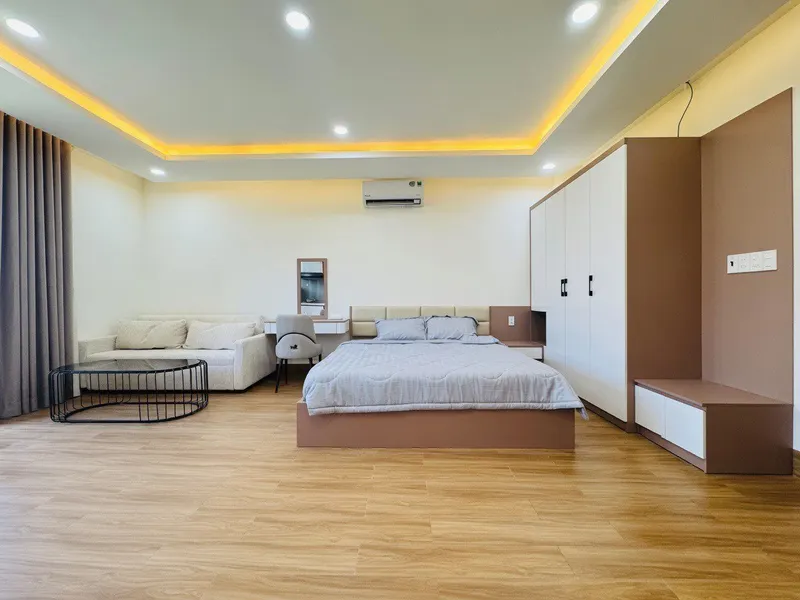 발코니가 있는 가구 완비 스튜디오, Hà Quang 1, Phước Hải, 월 1,000만 VND — 3/5