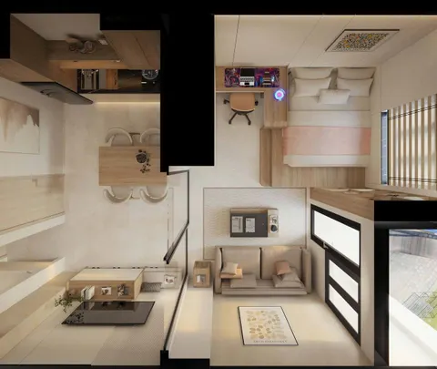 New 40 m² apartment with separate bedroom in Phước Hải
