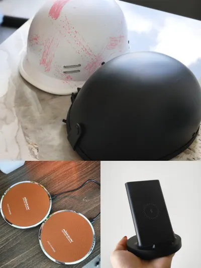 Xiaomi wireless charger, helmets and Nillkin chargers for sale