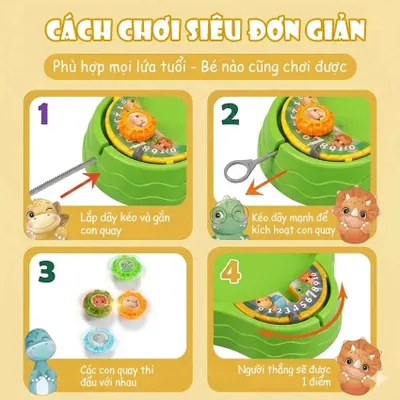 Spinning top battle arena toy, 75k VND per set — 4/7