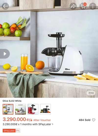 Juicer for sale, 1.5M VND — 3/4