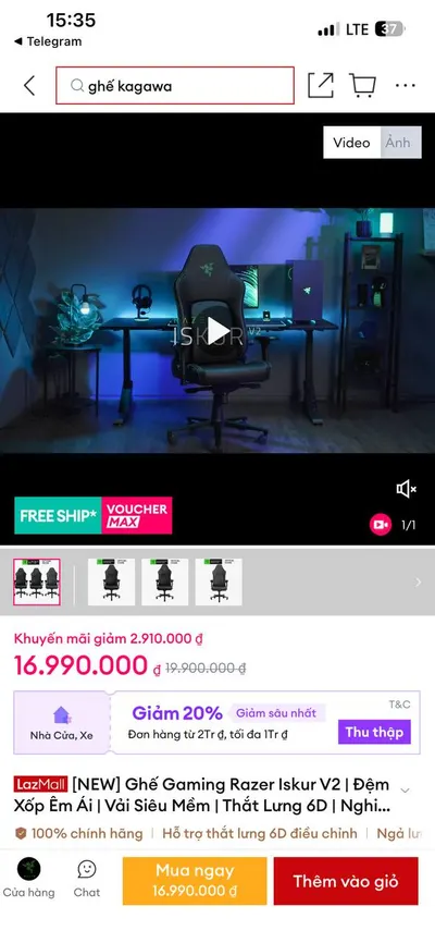 Razer Iskur V2 gaming/office chair for sale — 4/4