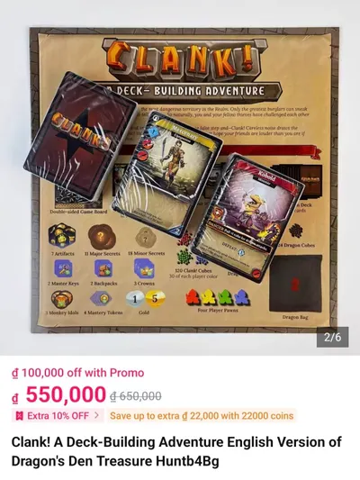 Clank board game for sale — 2/2